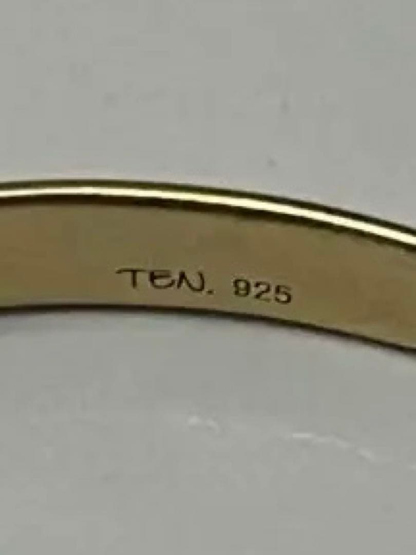 美品　TEN.　18KGPヨークバングル　定価29,700円　ブレスレット