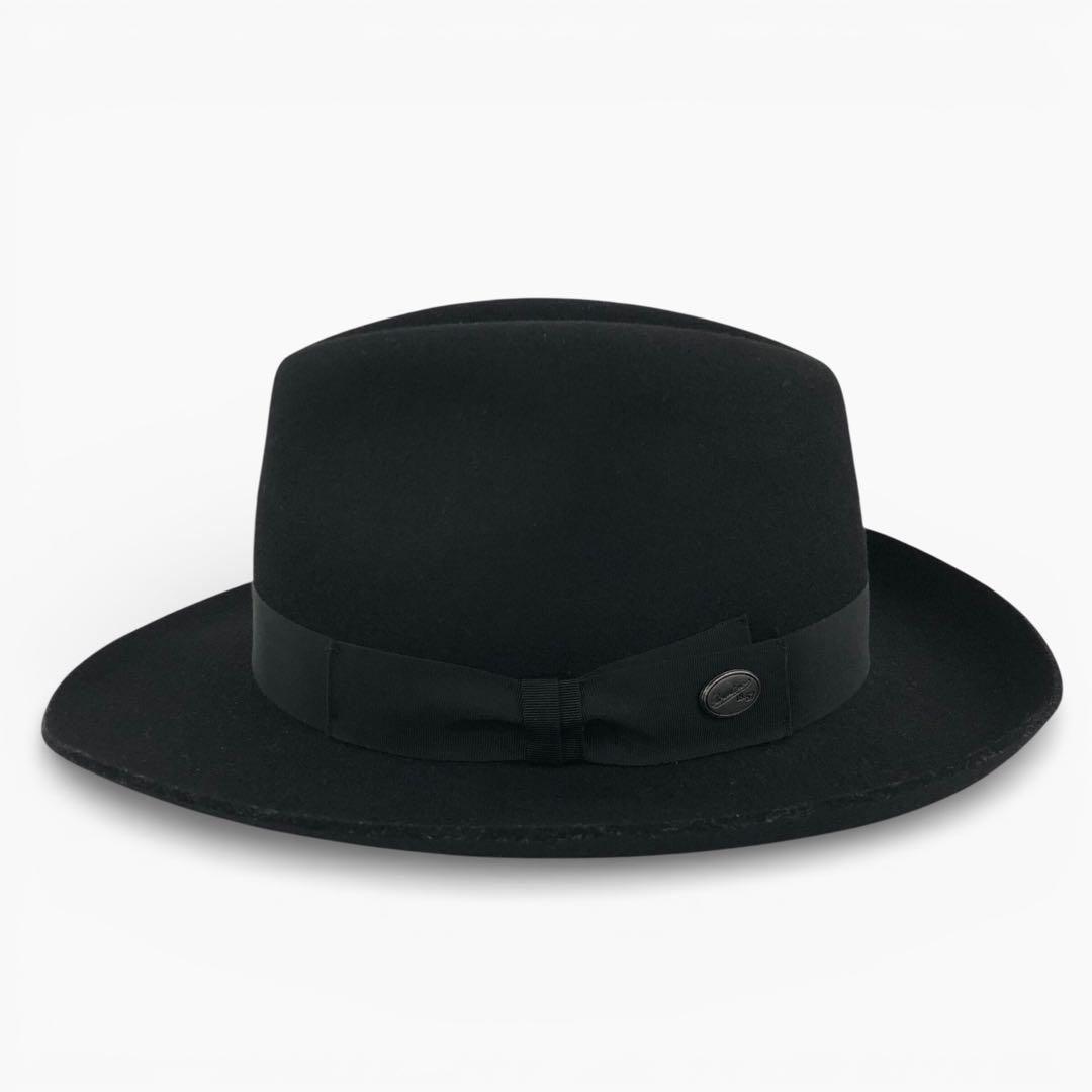 美品 Borsalino18.57 ボルサリーノ ウールフェルトハット 61cm