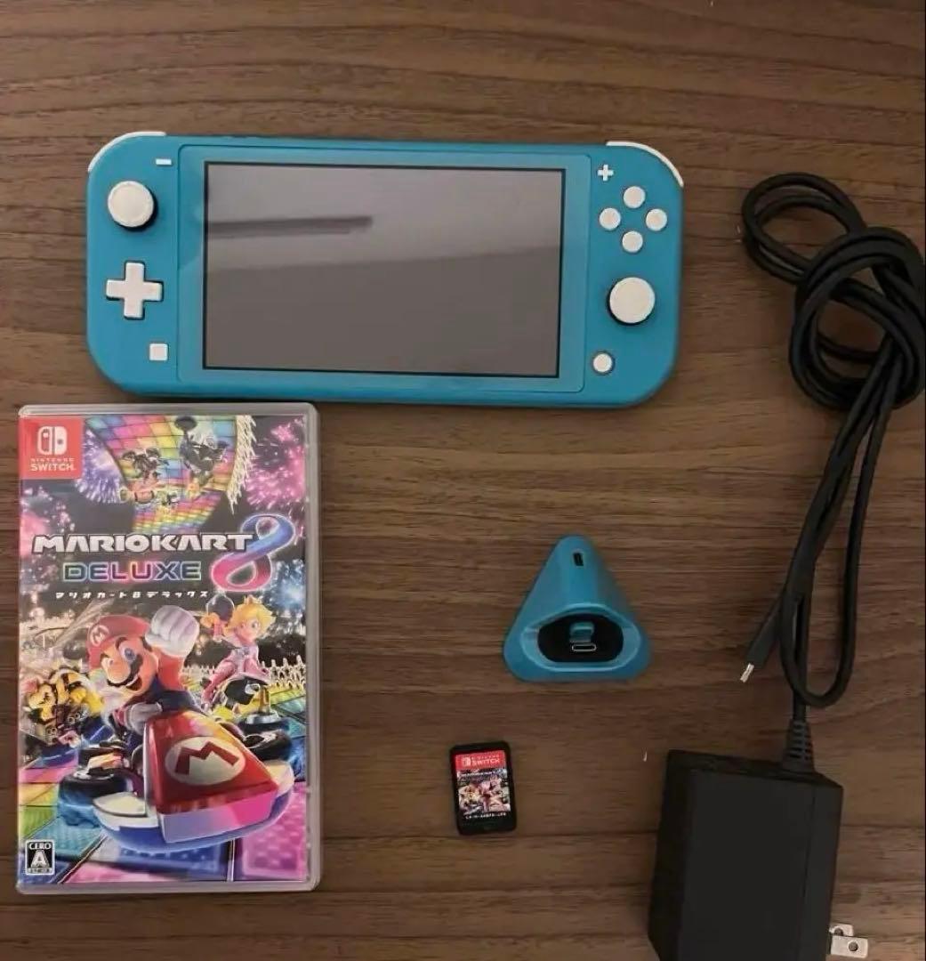 Nintendo switch lite ターコイズ　マリオカート8DX