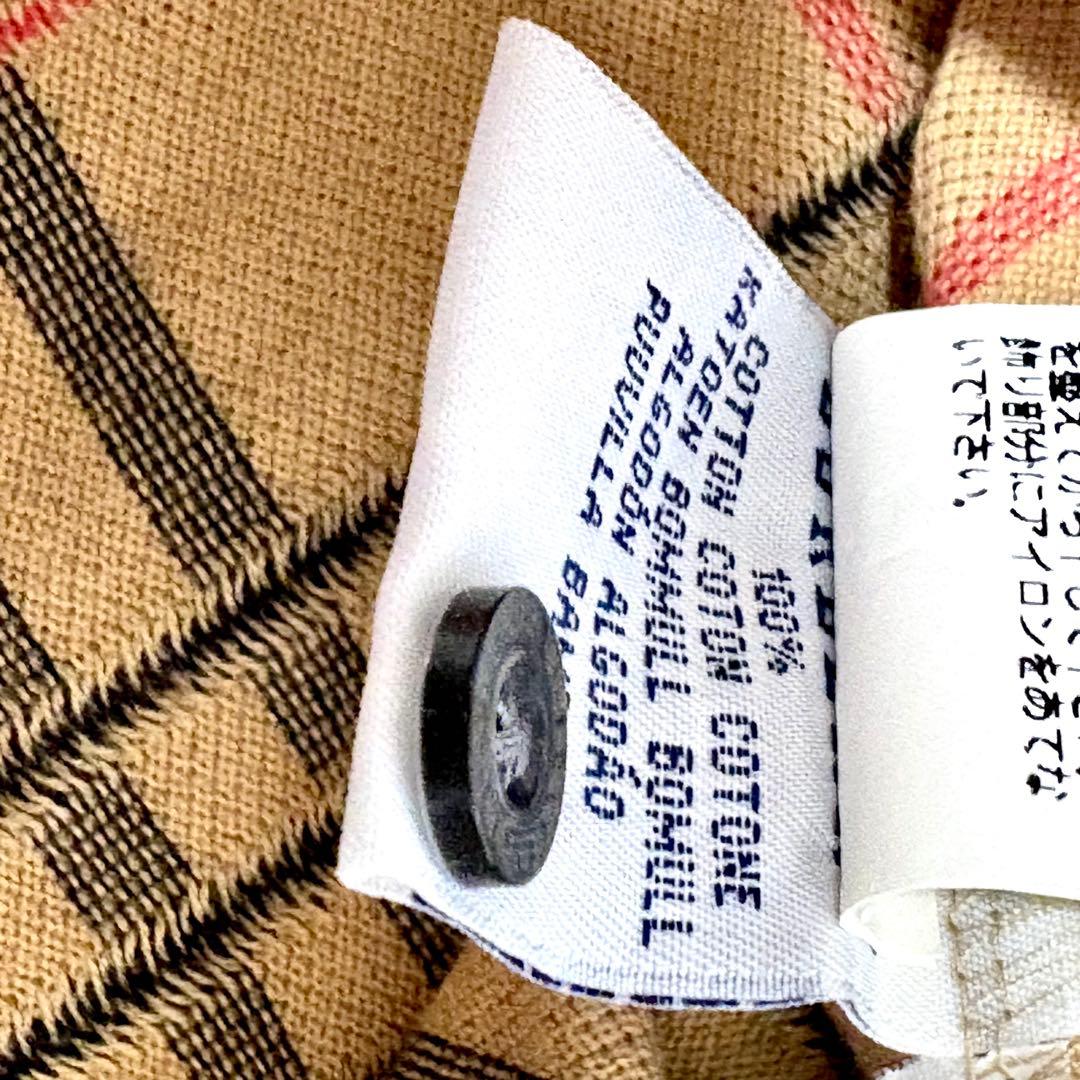 【美品】バーバリー　ゴルフ　ポロシャツ　ノバチェック　綿　100% L