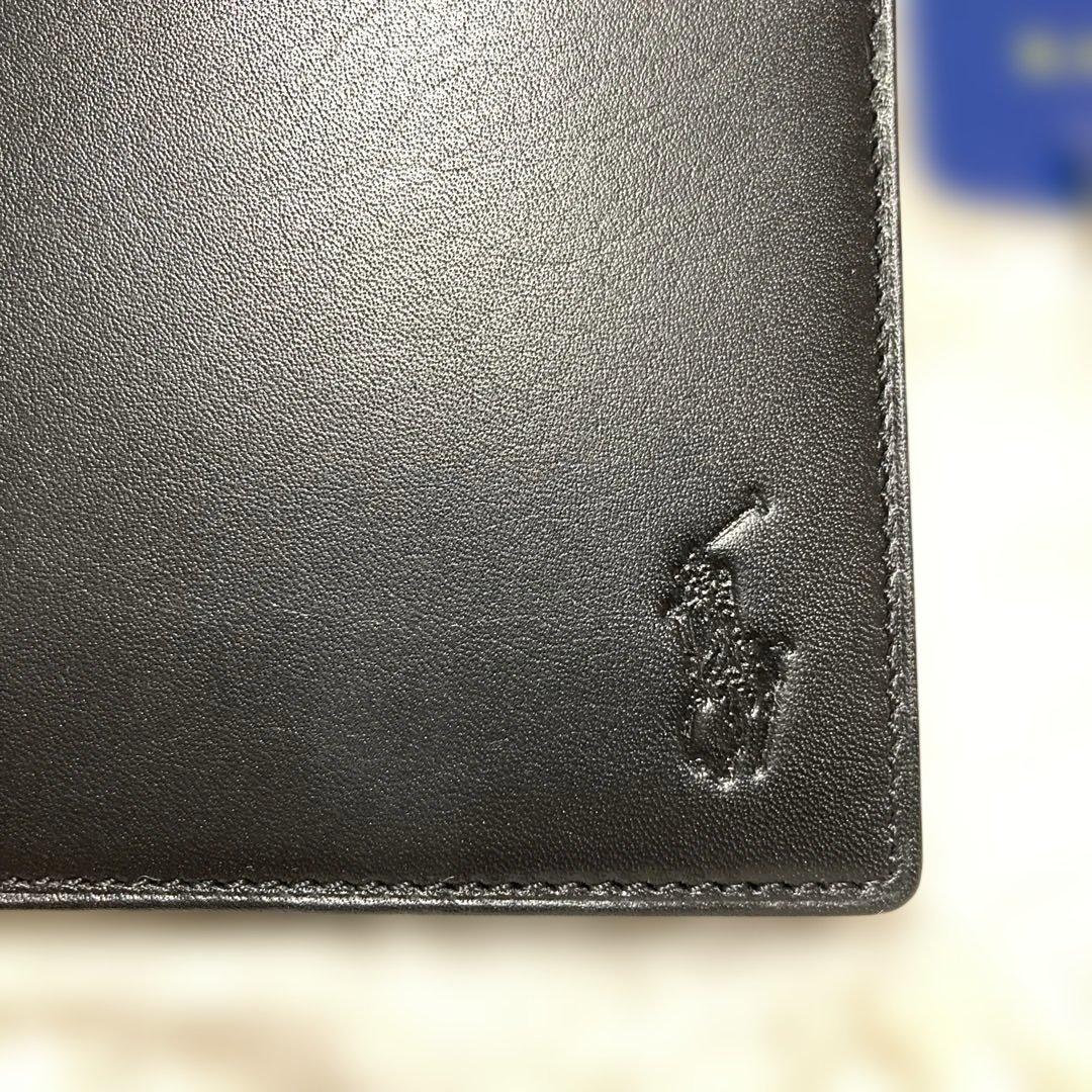 新品Polo Ralph Lauren 二つ折り財布 ブラックポロラルフローレン