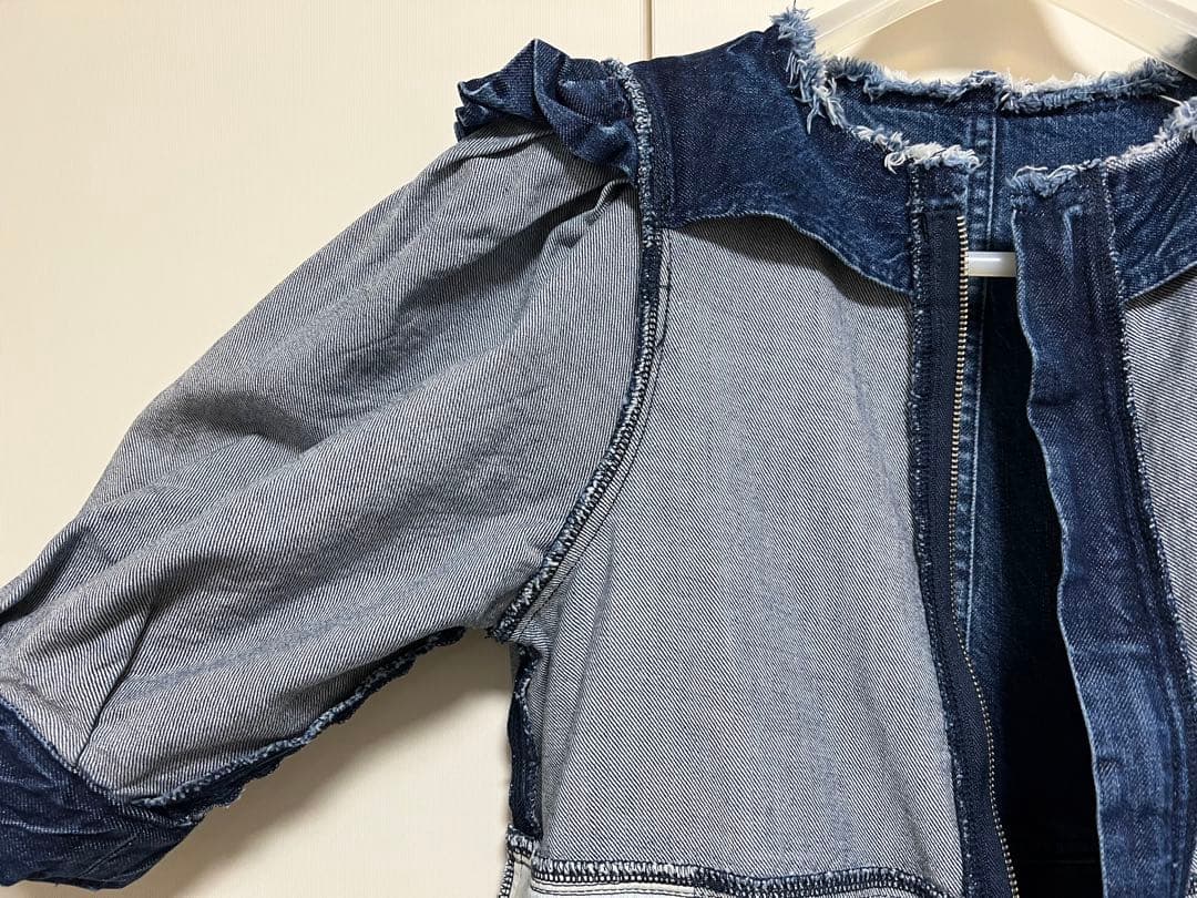 IENA アッパーハイツ　パフスリーブオールインワン