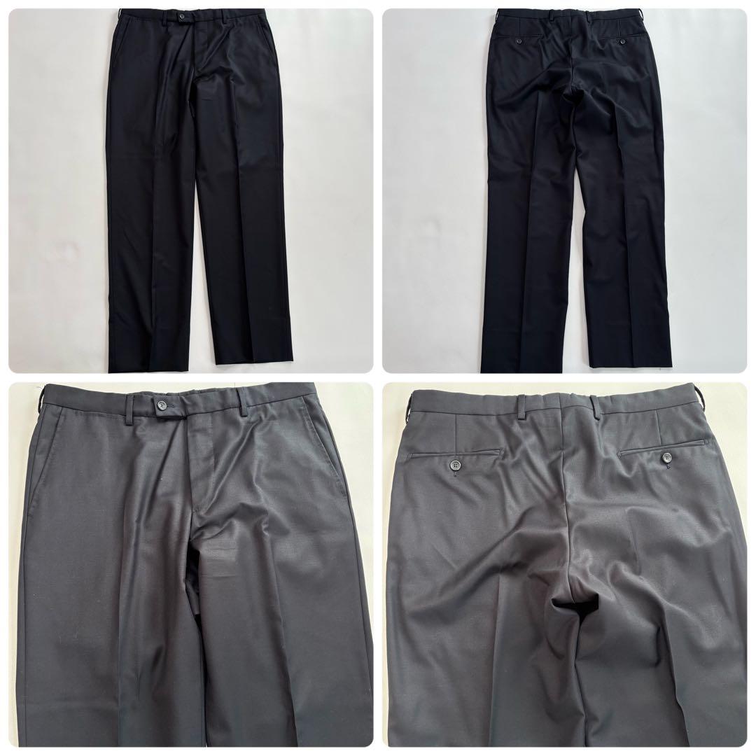 美品 ヴェルサーチ スーツ セットアップ XLサイズ 無地 裏地ロゴ 濃紺