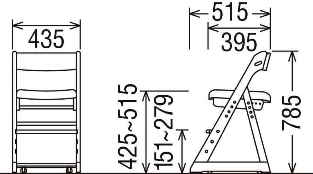 XT0901 IH カリモク家具 デスクチェア キャスター付き 日本製 学習椅子