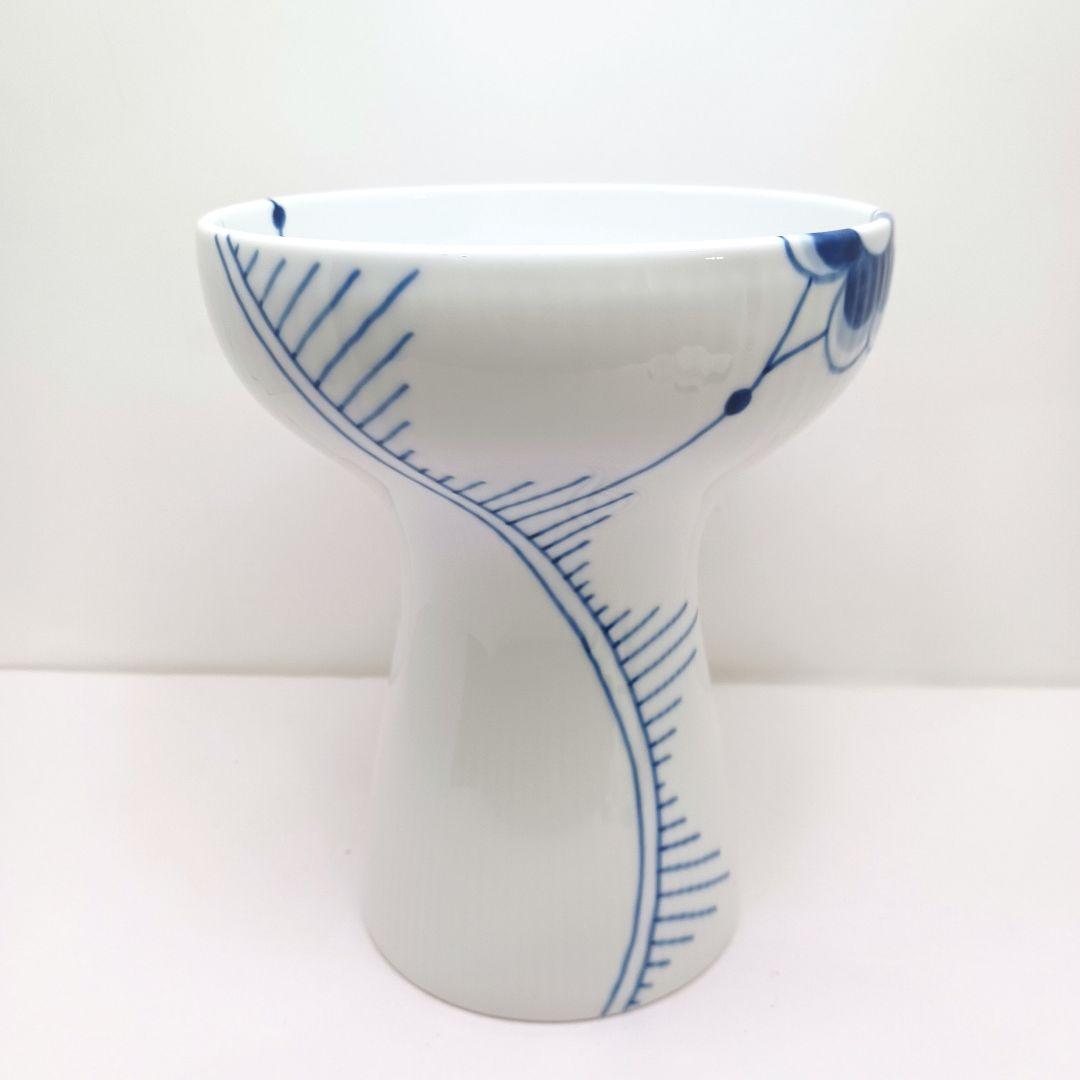 Y3332-7 ロイヤルコペンハーゲン ブルーフルーテッドメガ 大型花瓶 箱付