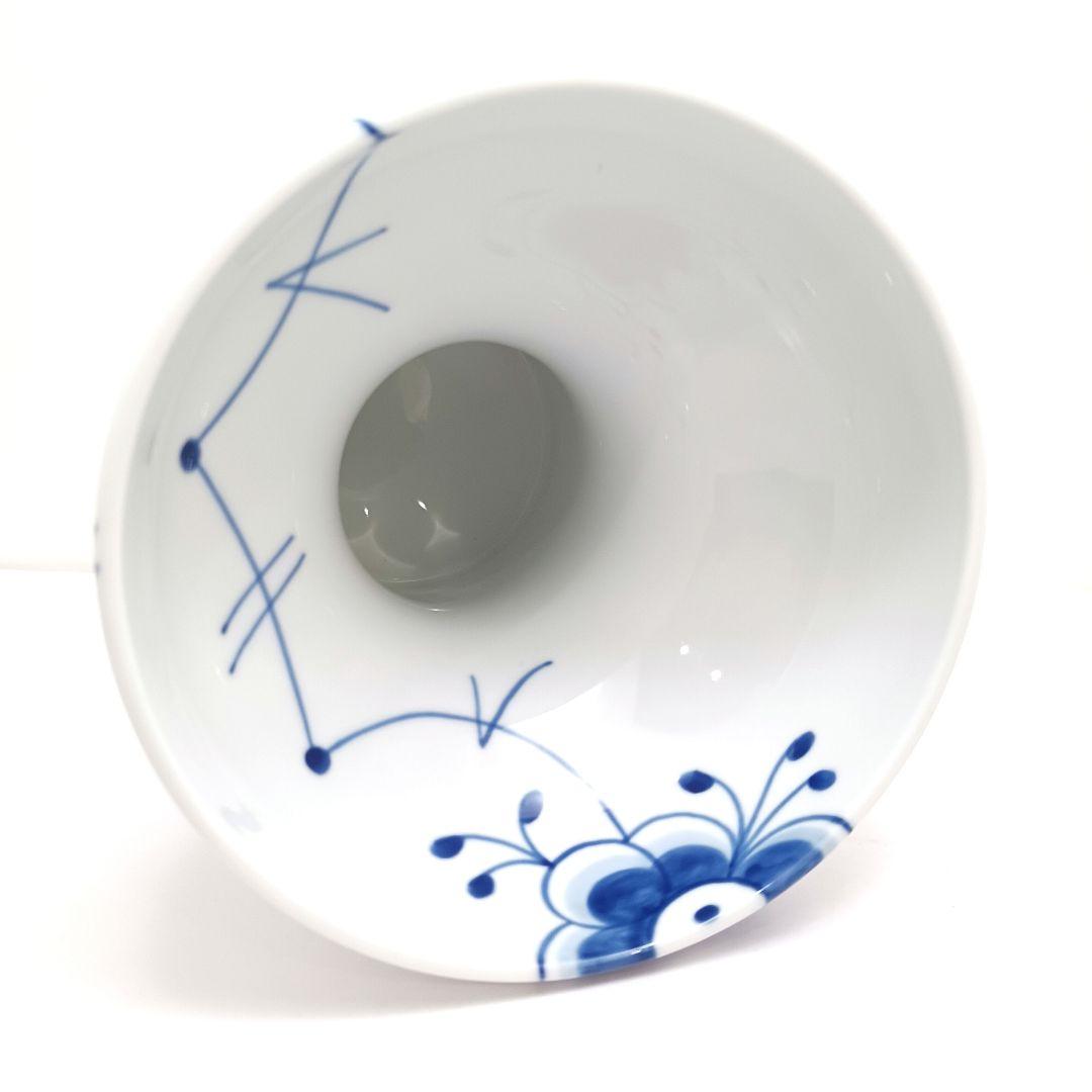 Y3332-7 ロイヤルコペンハーゲン ブルーフルーテッドメガ 大型花瓶 箱付