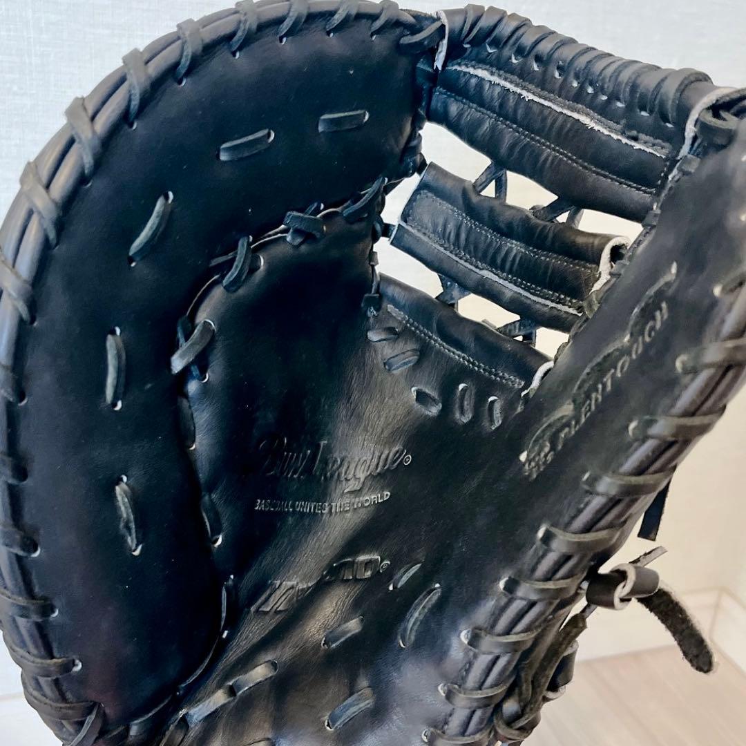 【廃盤 希少】 ミズノ ビューリーグ 軟式ファーストミット 青ロゴ サウスポー