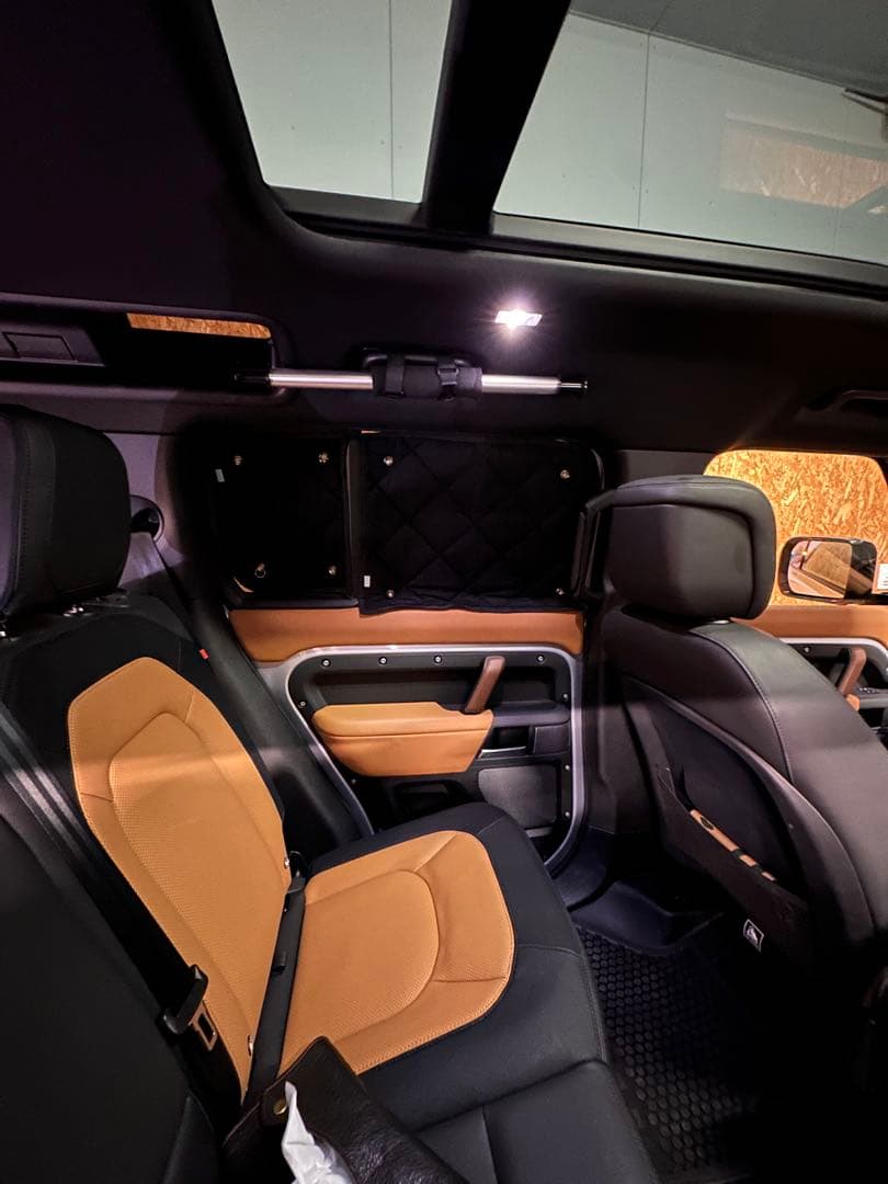 ランドローバー ディフェンダー110 サンシェード　フロント&リアセット