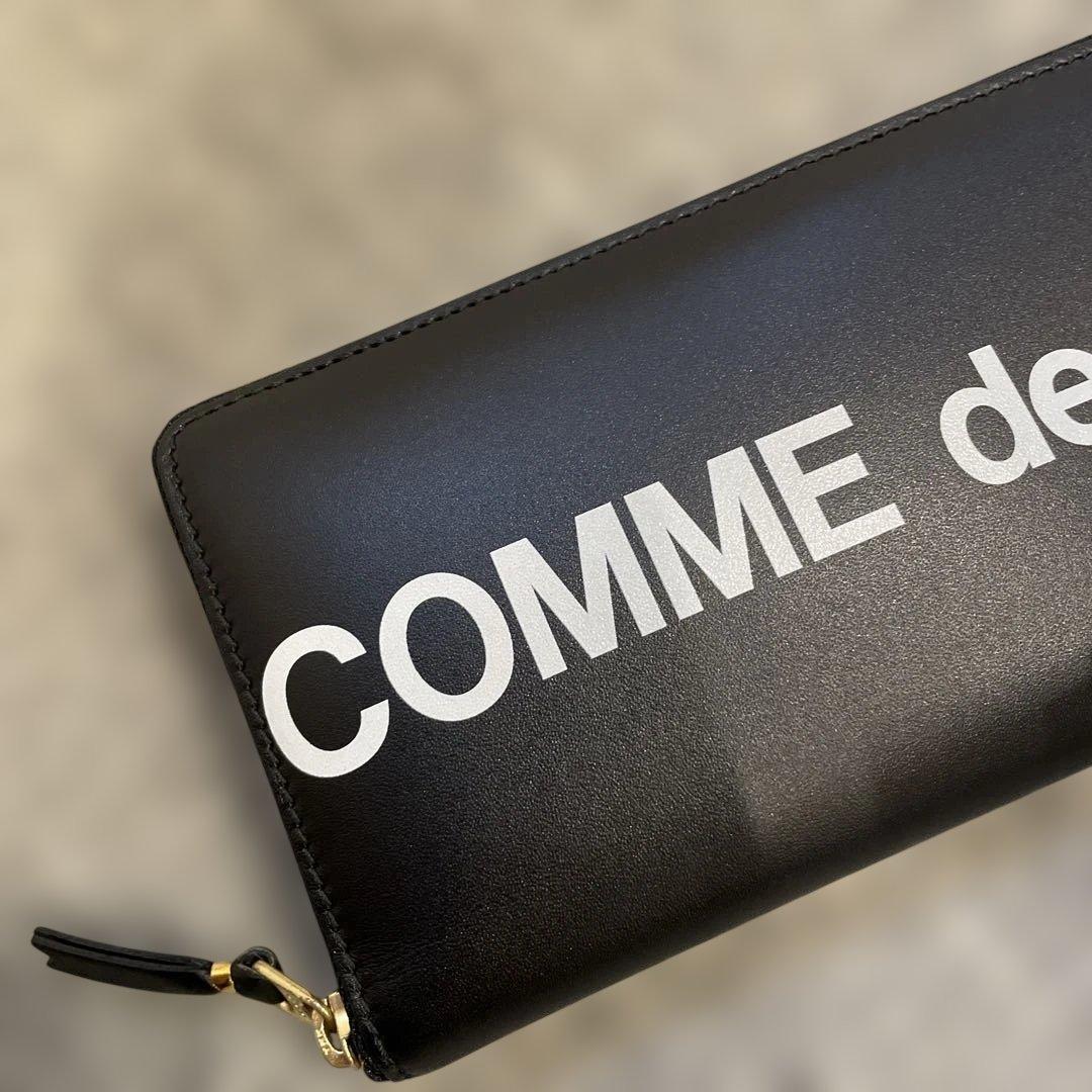 COMME des GARÇONS Huge Logo Wallet 箱付き 黒