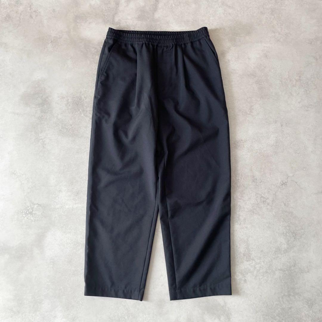 nanamica Shirred Pants イージーパンツ ウール ネイビー