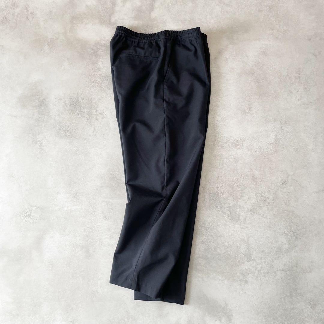 nanamica Shirred Pants イージーパンツ ウール ネイビー