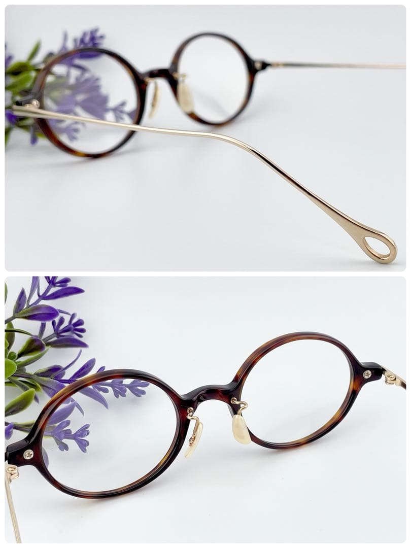 Enaloid col.02 エナロイド ラウンド 鼈甲柄 サングラス