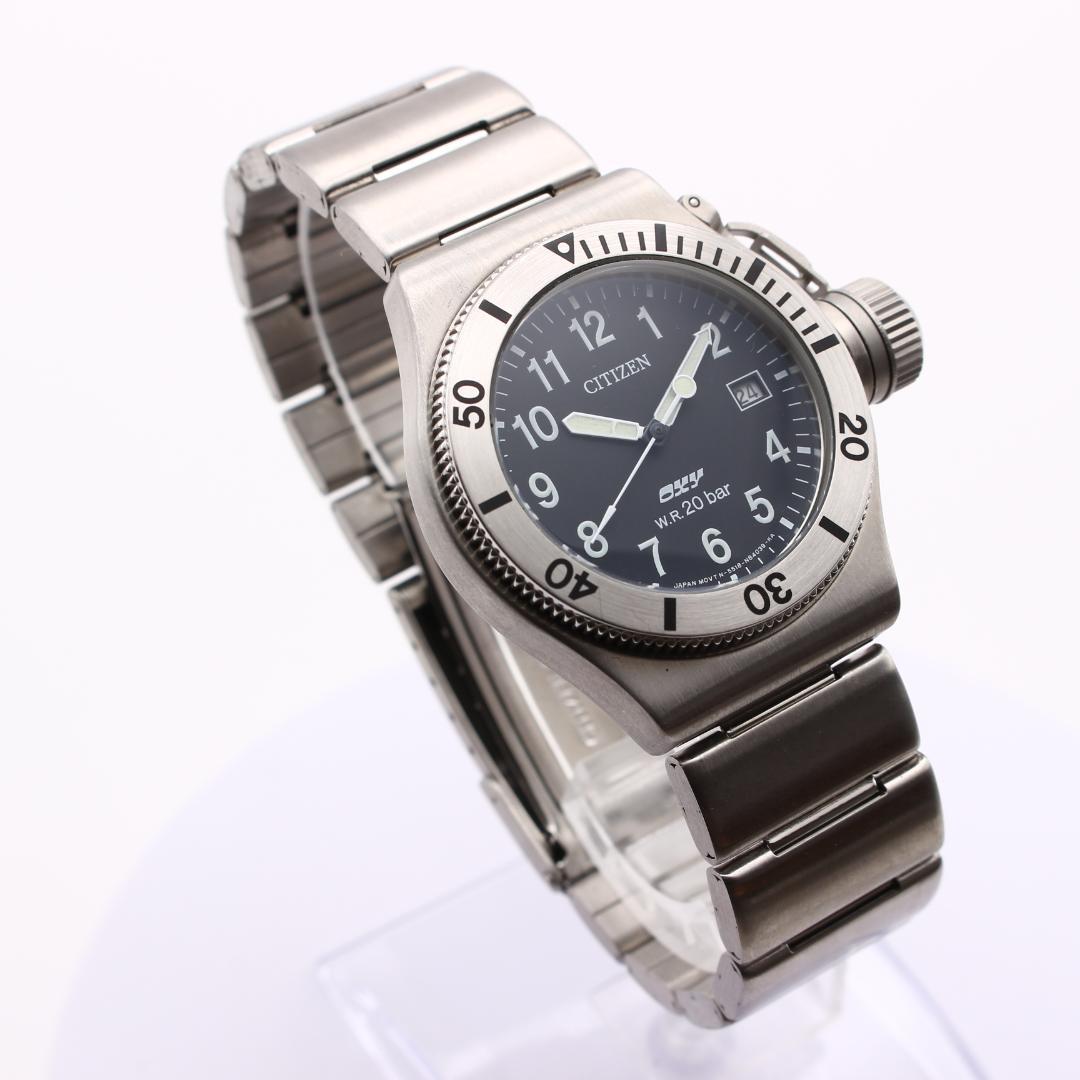 希少 CITIZEN OXY ミリタリーウォッチ NHK非売品 メンズ 腕時計