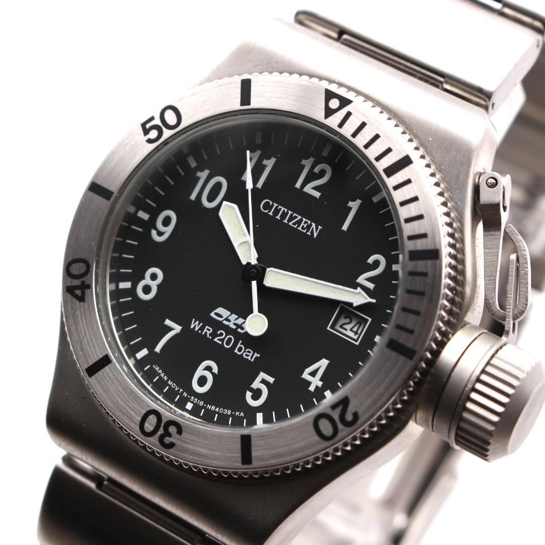 希少 CITIZEN OXY ミリタリーウォッチ NHK非売品 メンズ 腕時計