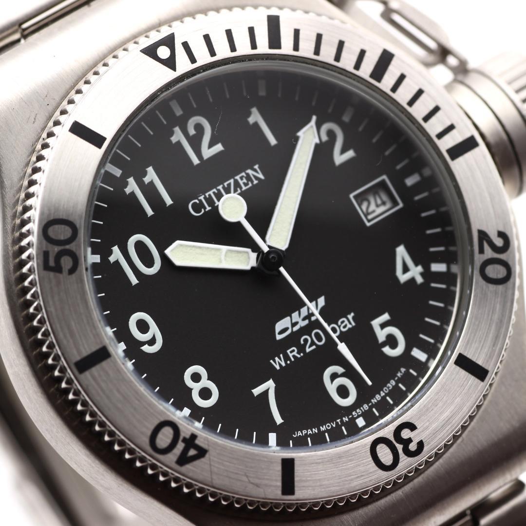 希少 CITIZEN OXY ミリタリーウォッチ NHK非売品 メンズ 腕時計