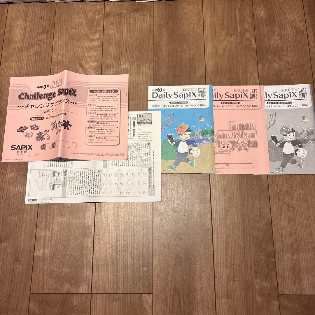 SAPIX 3年国語 Daily Sapix ほか教材セット