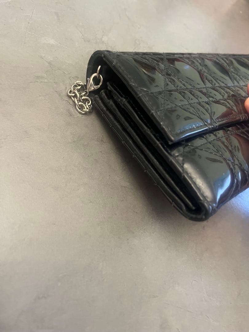 ディオール　ブラックキルティングショルダーバッグ