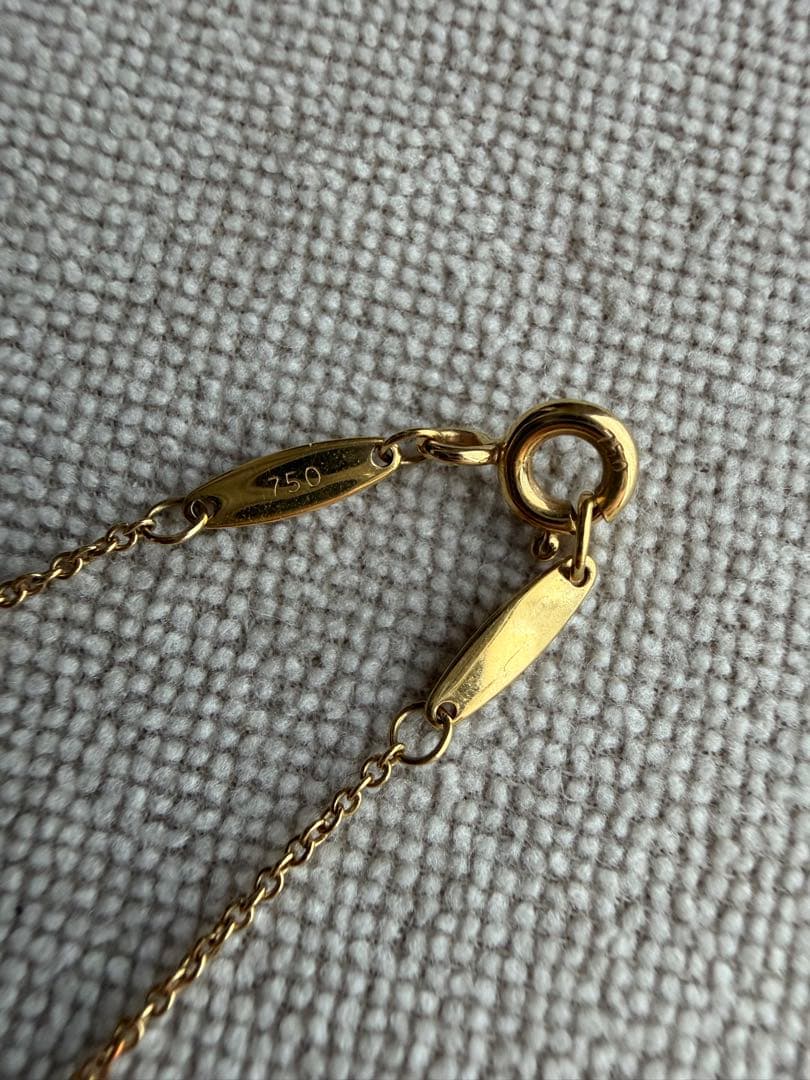 ティファニー バイザヤード ネックレス 0.08ct相当 K18YG