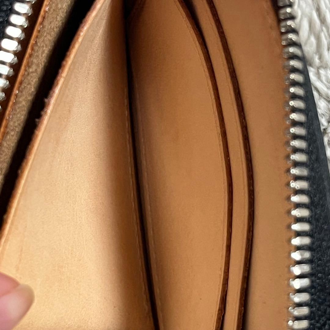 Hender Scheme L purse 黒 二つ折り財布