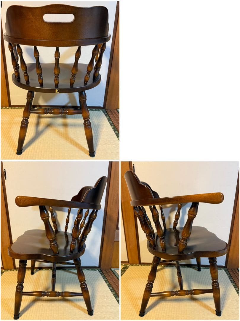 と*ら様 【O-2060】飛騨産業 キツツキ ダイニングチェア 4脚セット