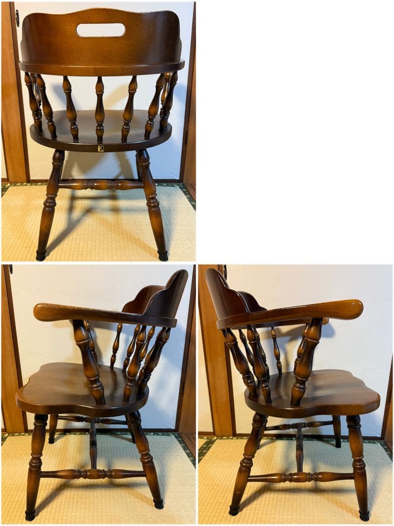 と*ら様 【O-2060】飛騨産業 キツツキ ダイニングチェア 4脚セット