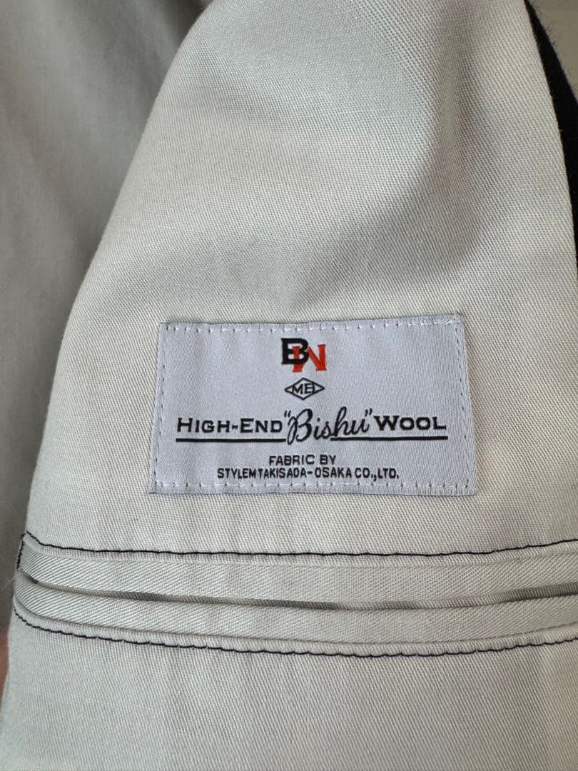 MBハイエンド尾州ウール クラシックノーカラージャケット