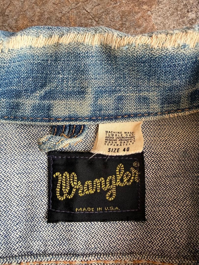 70s Wrangler（ラングラー）124MJ デニムジャケット 40