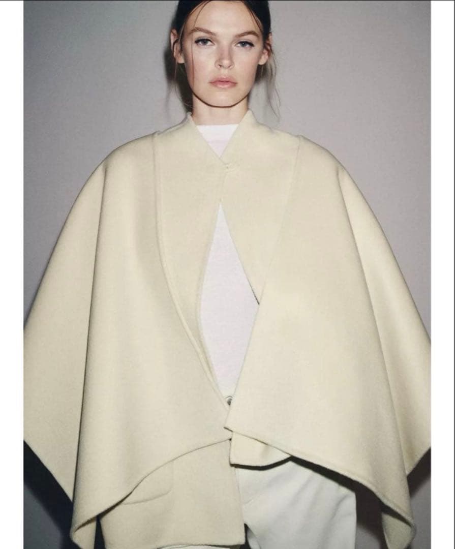 ZARA完売ウールケープコートS 美品