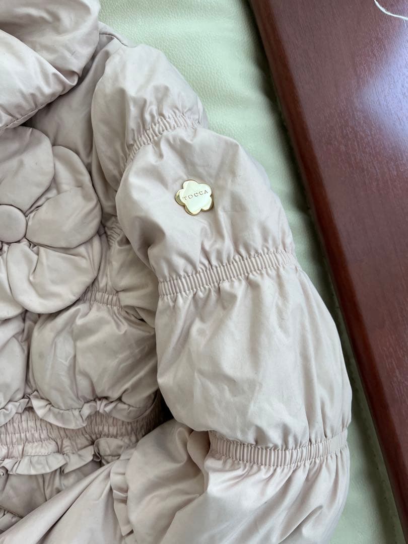 ファミリア紺リボン刺繍ワンピース　120＆トッカ130ダウン