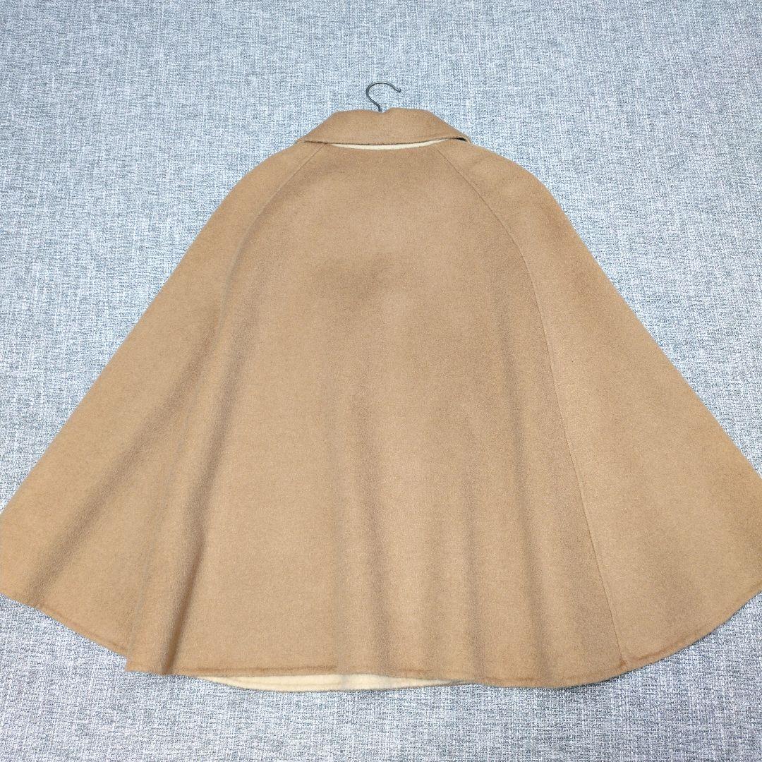 アツロウタヤマ　ウールポンチョ　ウールコート　ベージュ　着用感のない美品