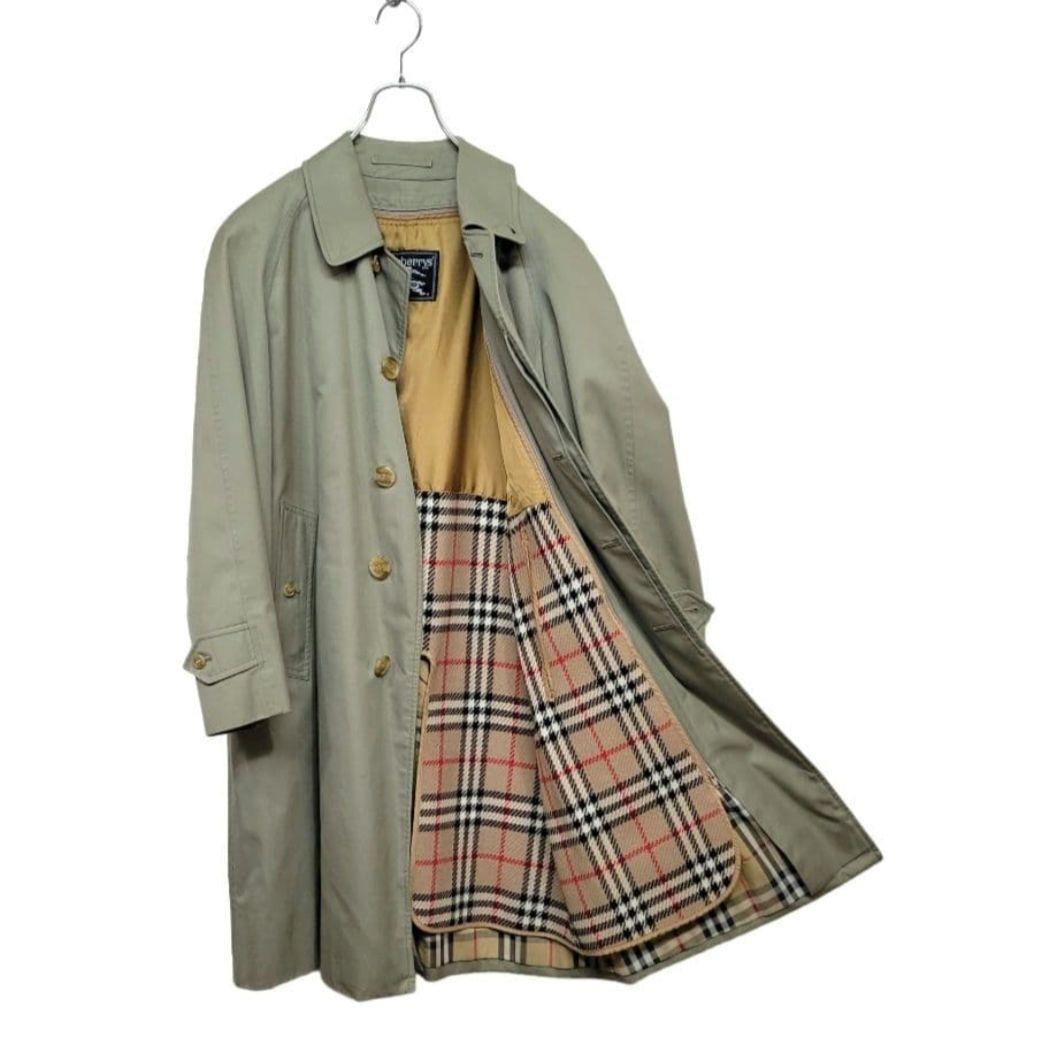 最高級 90's Burberry ステンカラーコート ウールライナー付き