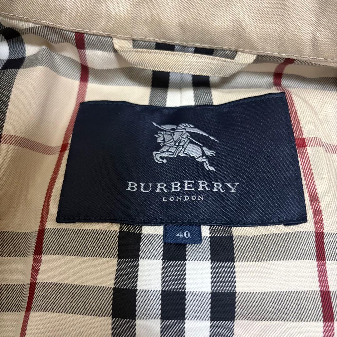 美品✨バーバリーロンドン　トレンチコート　ベージュ　ノバチェック　ベルト　L