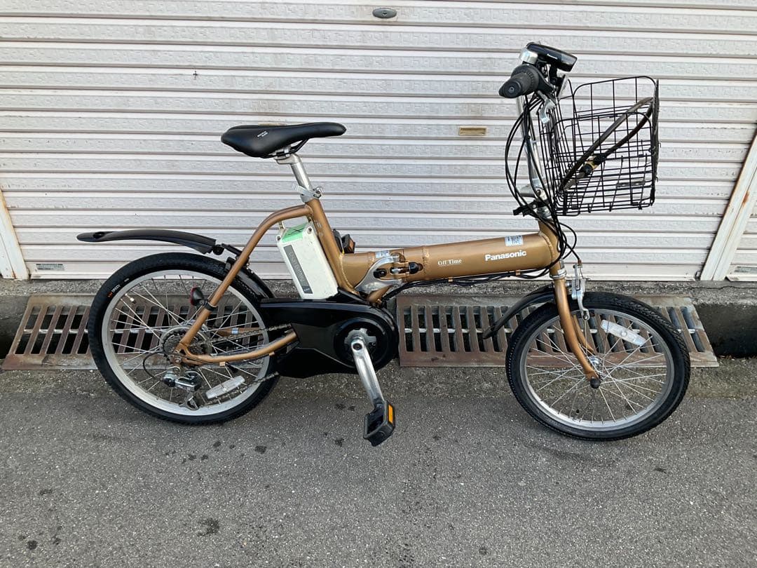 パナソニック新機種電動アシスト自転車OFF time前18.後20インチ折り畳み