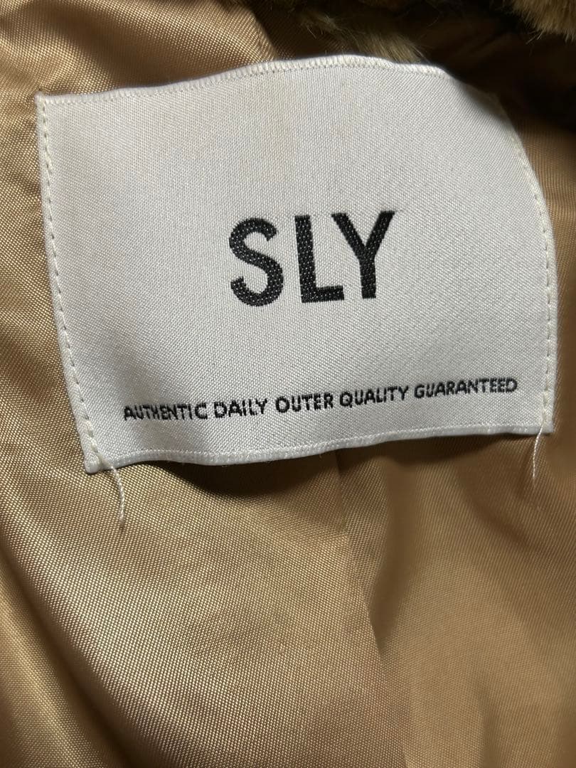 SLY ヒョウ柄　ファーコート　平成　y2k