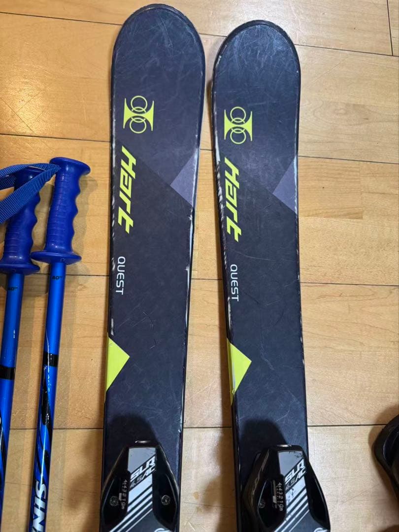 hartスキー板120 hartブーツ23.0ストック　ジュニアスキーセット