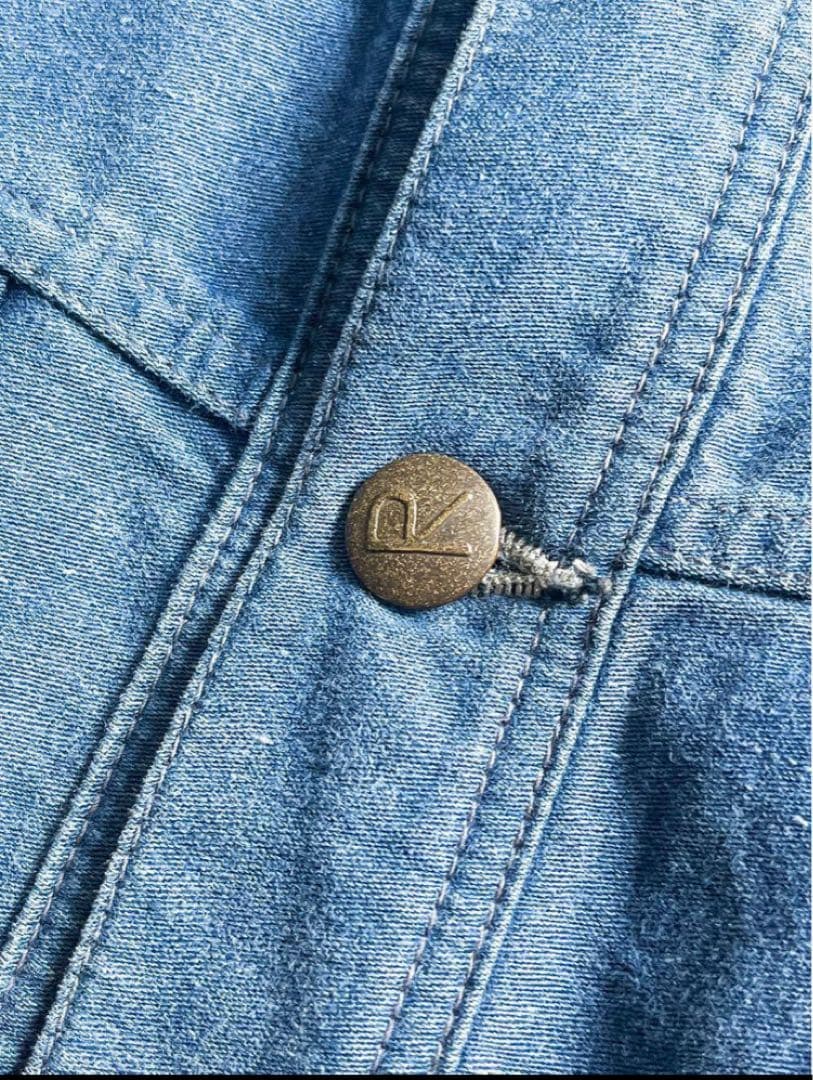 【45R】45rpm コットン100% インディゴ 麦サテンの908Gジャン 2