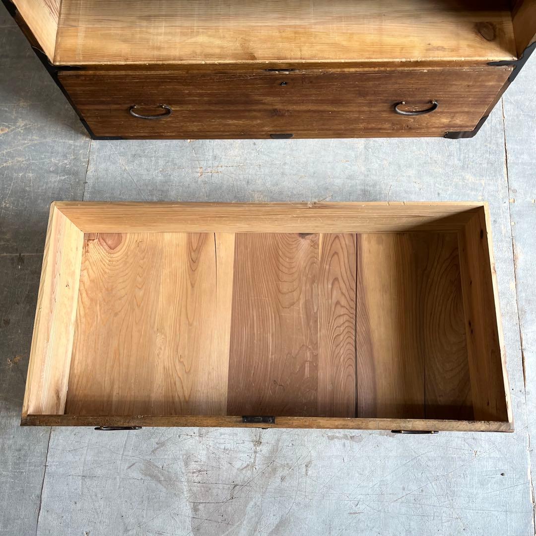 アンティーク チェスト 箪笥 ローボード テレビ台 無垢材 昭和レトロ z561