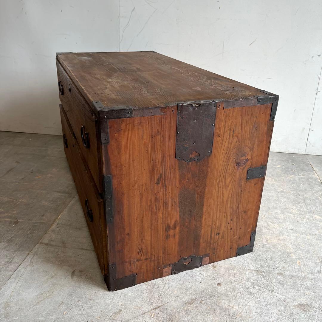 アンティーク チェスト 箪笥 ローボード テレビ台 無垢材 昭和レトロ z561