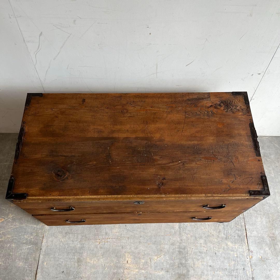 アンティーク チェスト 箪笥 ローボード テレビ台 無垢材 昭和レトロ z561