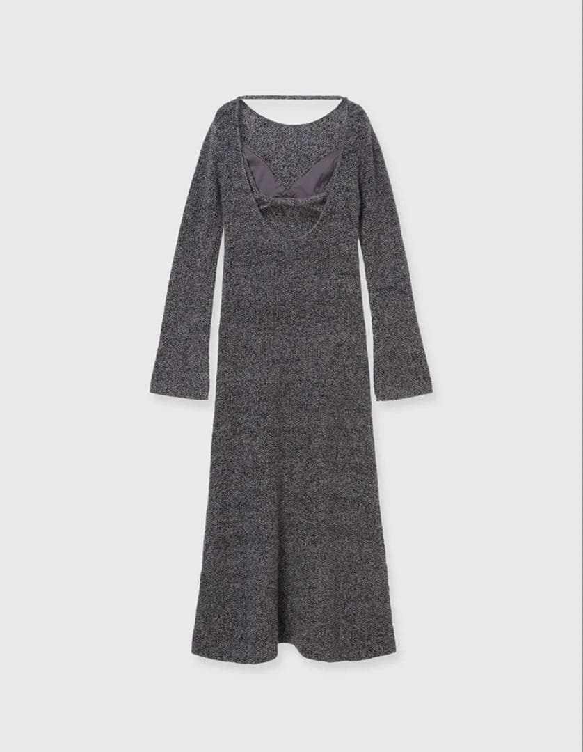 【2025新品未使用】アニュアンス完売品バックオープンレイヤーニットワンピース