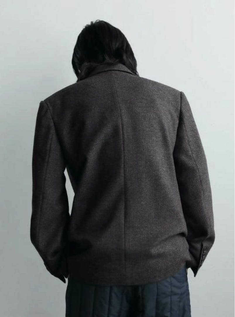 anuke Herringbone Wool Jacket ブラウン　36