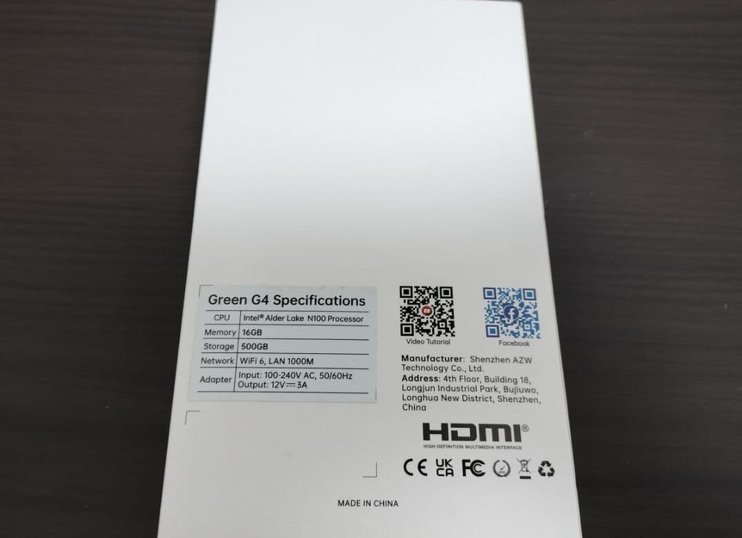 s*a様 TRIGKEY G4 N100 ミニPC DDR4 16GB SSD