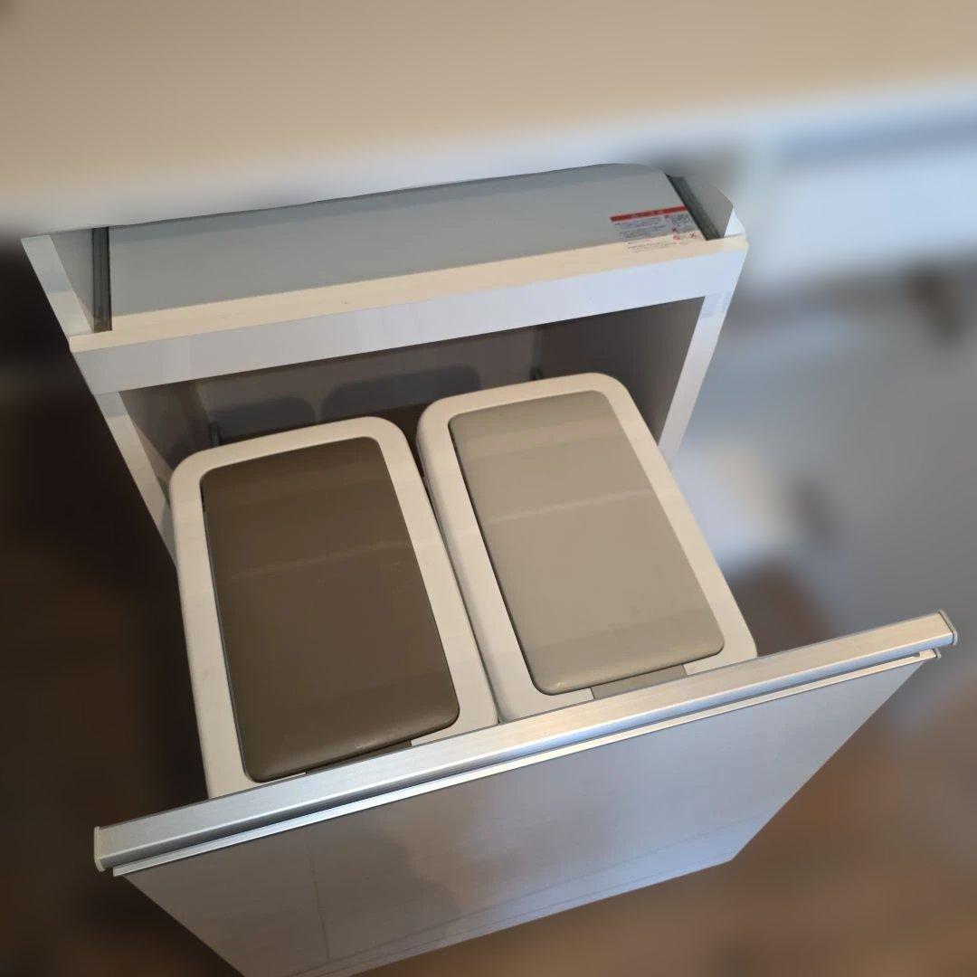 キッチンカウンター　食器棚　ゴミ箱収納付き　レンジ台　創愛ファニチュア