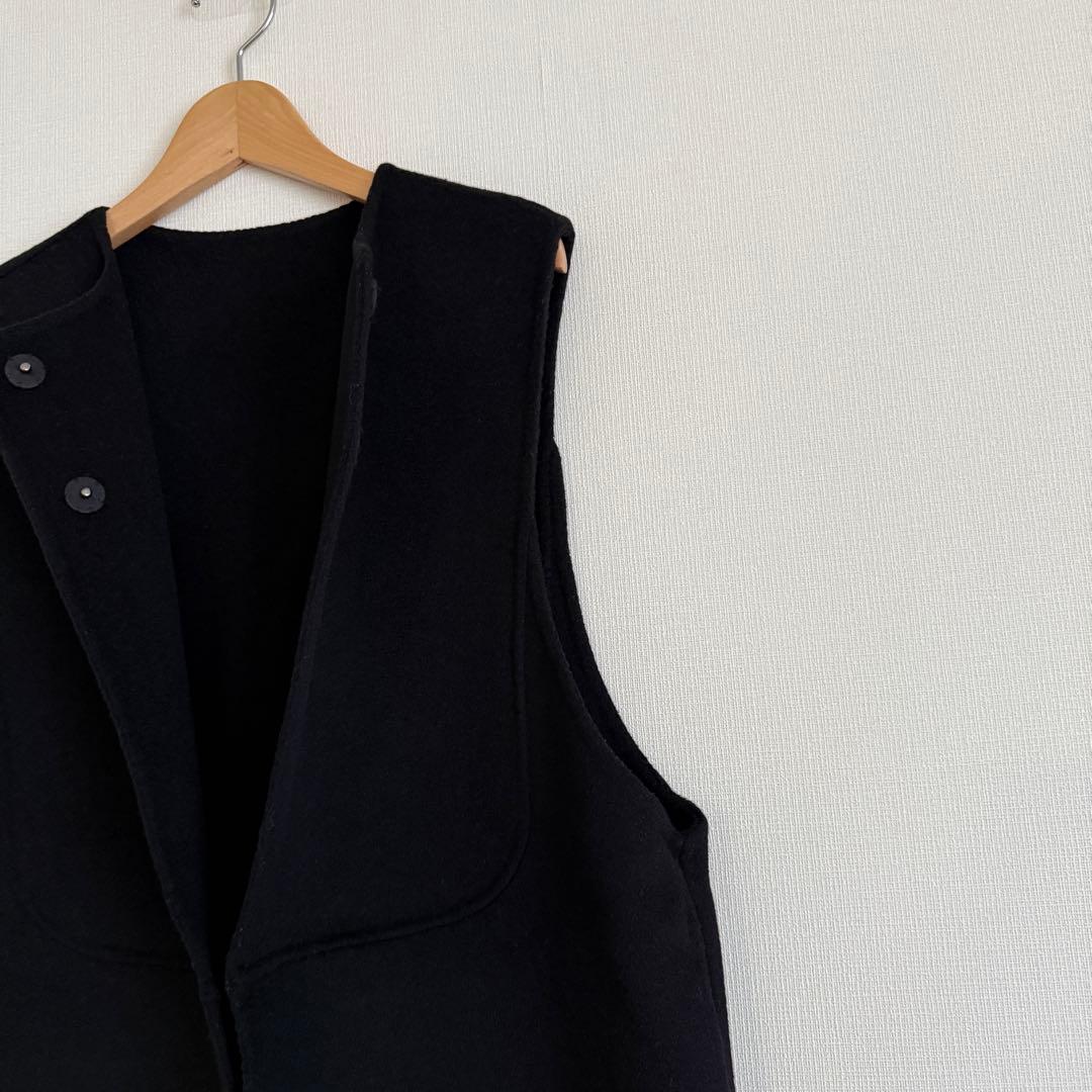 【美品】machatt リバーウールベスト ブラック