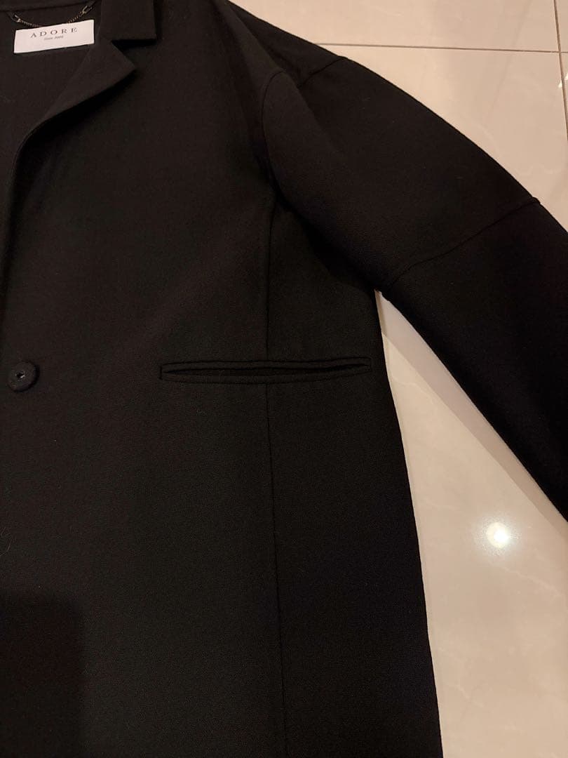 最安値お値下げしました！ADORE ブラック チェスターコート