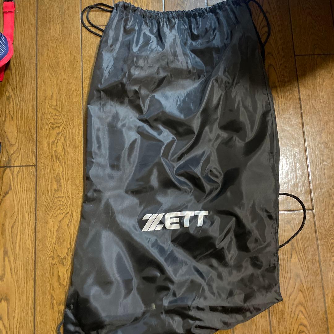 ZETT キャッチャー防具セット ネイビー/レッド