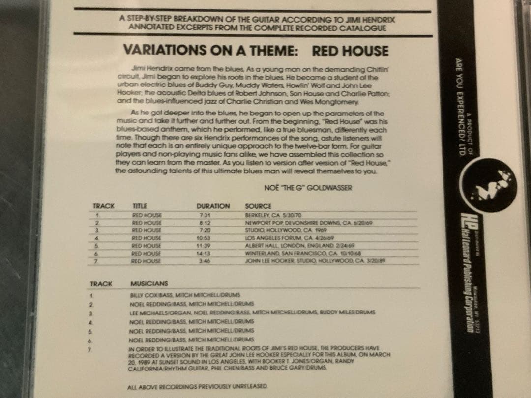 The Jimi Hendrix Reference Library シリーズ