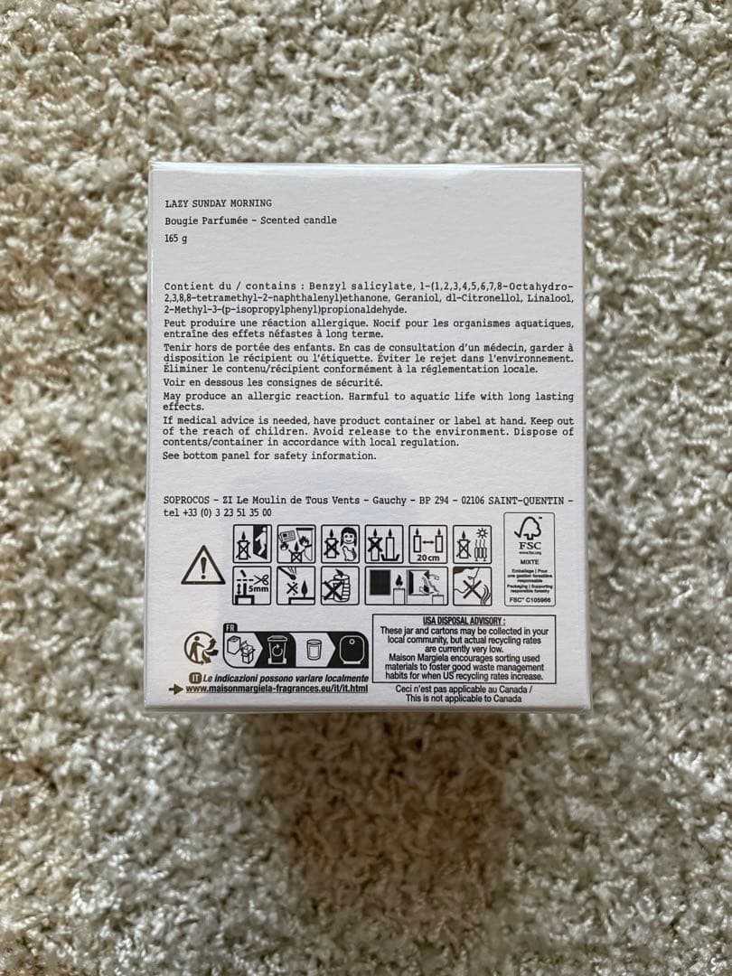 【未開封】Maison Margiela キャンドル　ショッパー付き