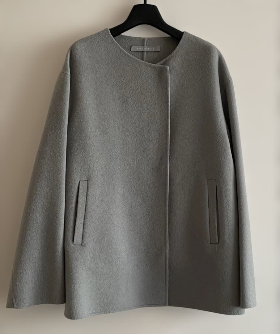 theory luxe ダブルフェイスコート ウールカシミヤ 38グレー系
