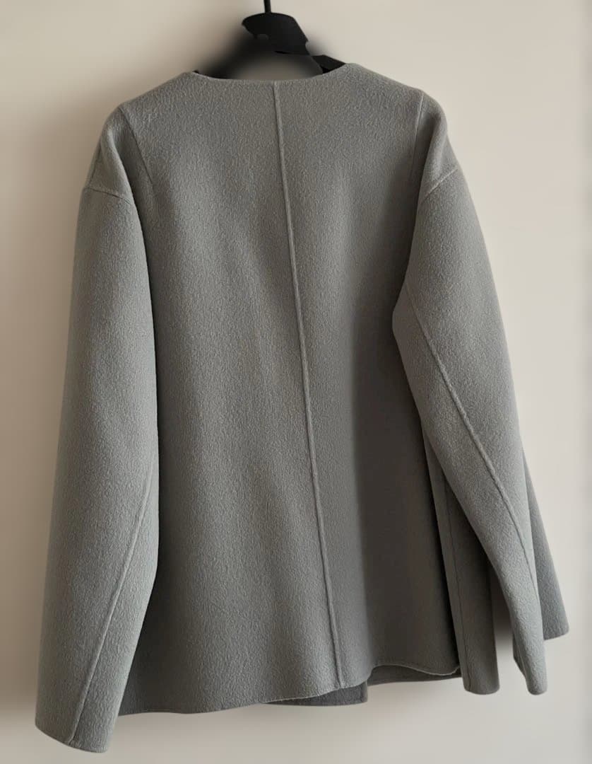 theory luxe ダブルフェイスコート ウールカシミヤ 38グレー系